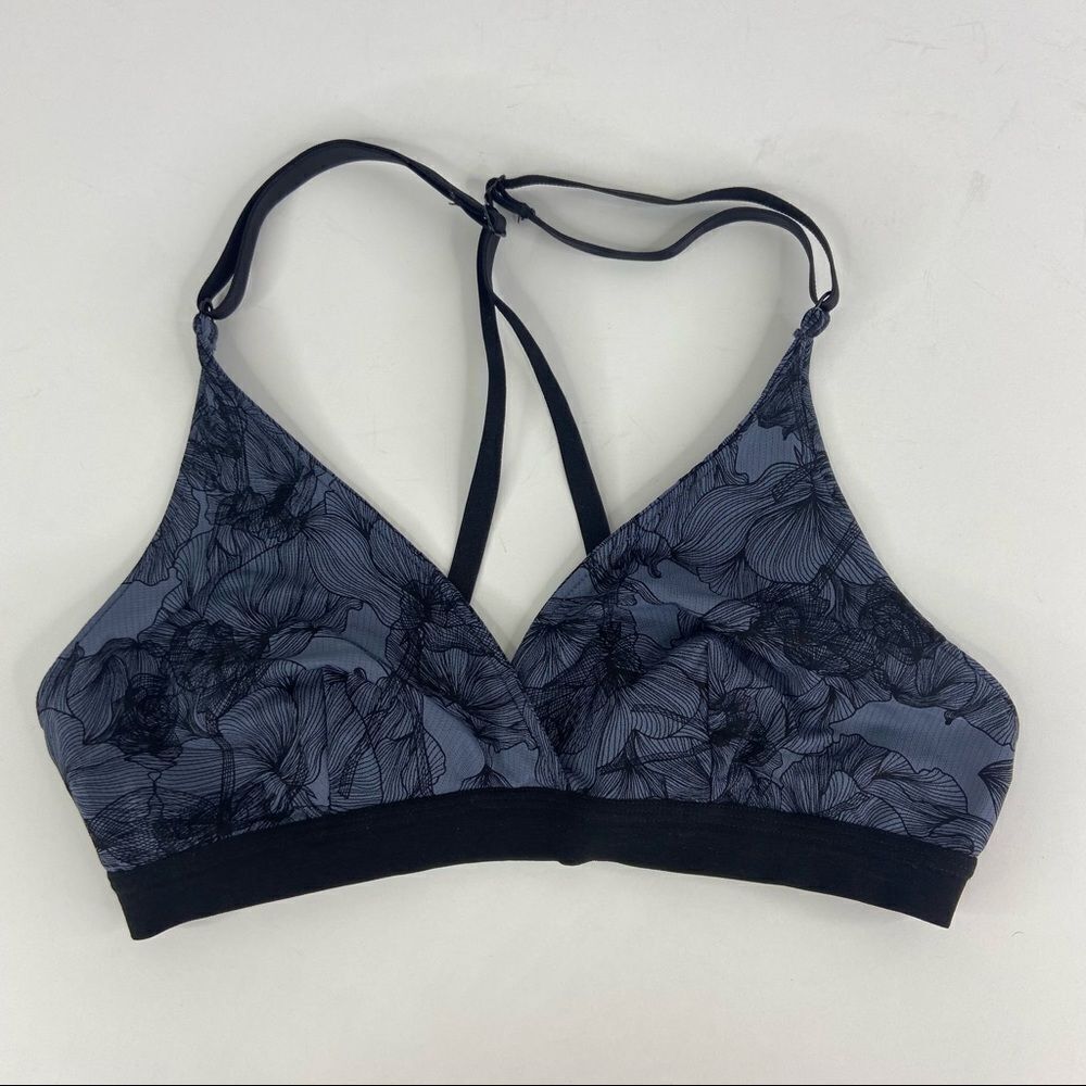Wander by Hot Totties Bralette Size Medium Blue Floral